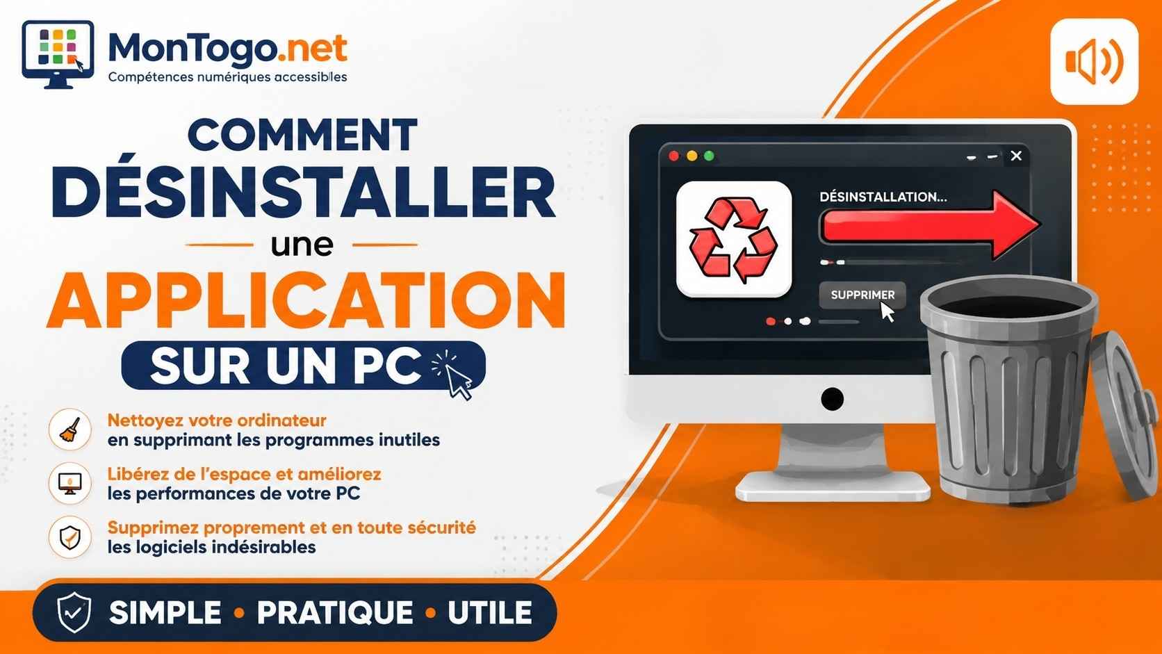 Désinstaller application PC